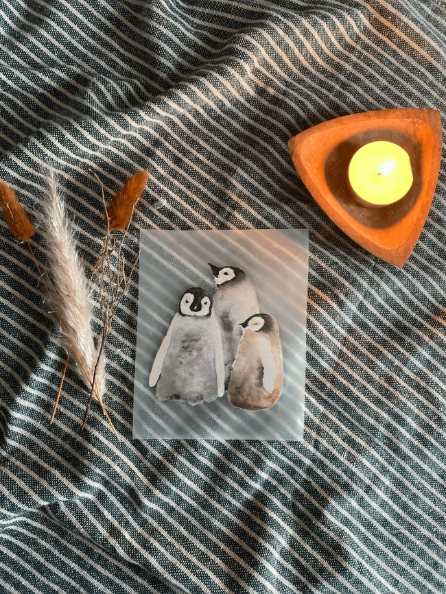 Bügelbild Pinguine
