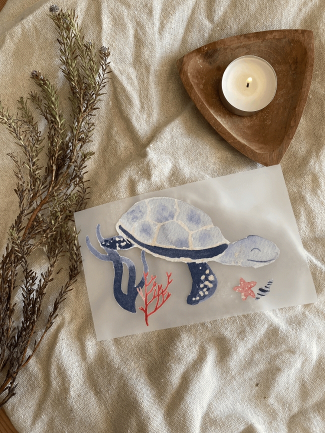 Bügelbild Schildkröte